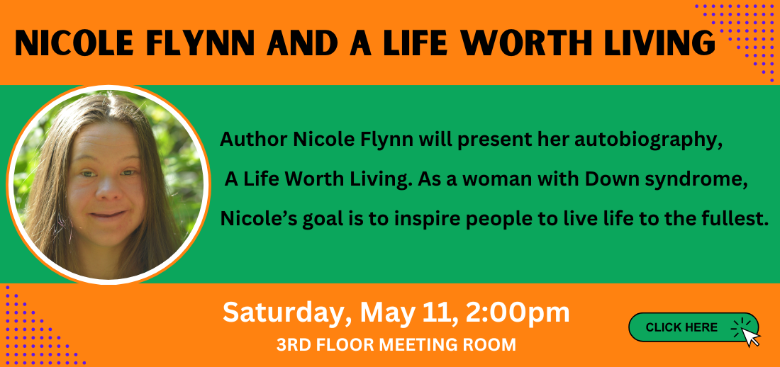Local author Nicole Flynn is at the library on May 11.